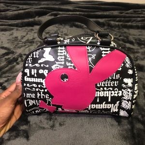 Playboy Pink/Black Monogram Vintage Y2K Bag
